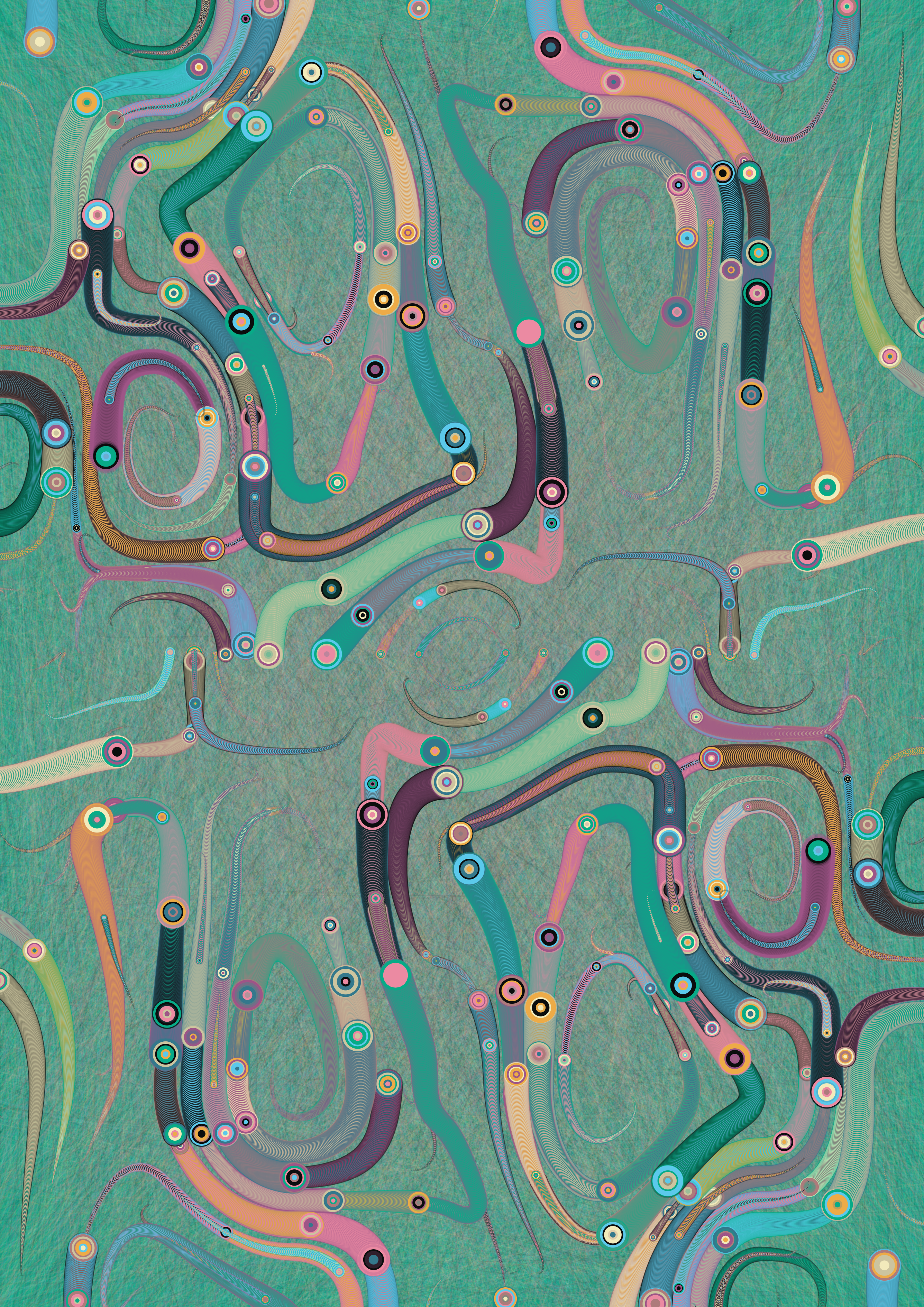 symmetriClew - symmetrical flowing shapes